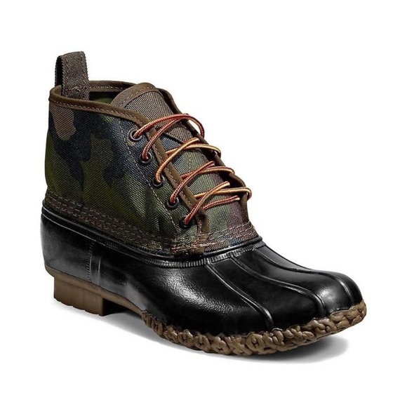BRAND NEW women LL bean 6inch nylon duck camo waterproof boots size US 7 - Picture 1 of 8